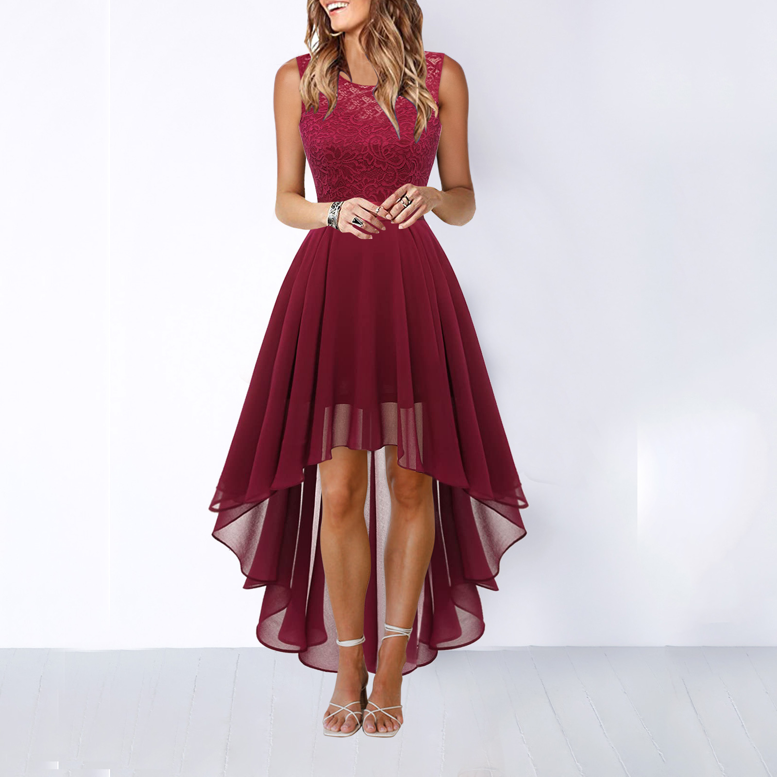Kaitlyn | Women’s Wedding Guest High-Low Elegant Dress