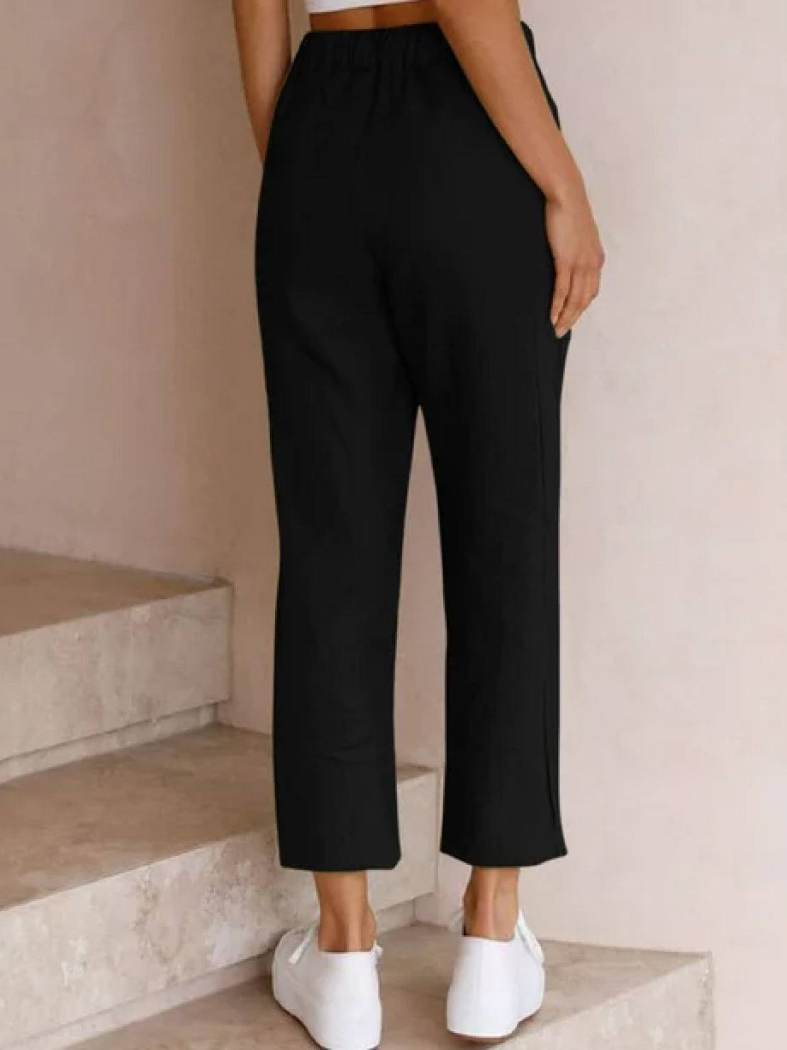Alexa | Women's Drawstring Waist Casual Slim Fit Pants