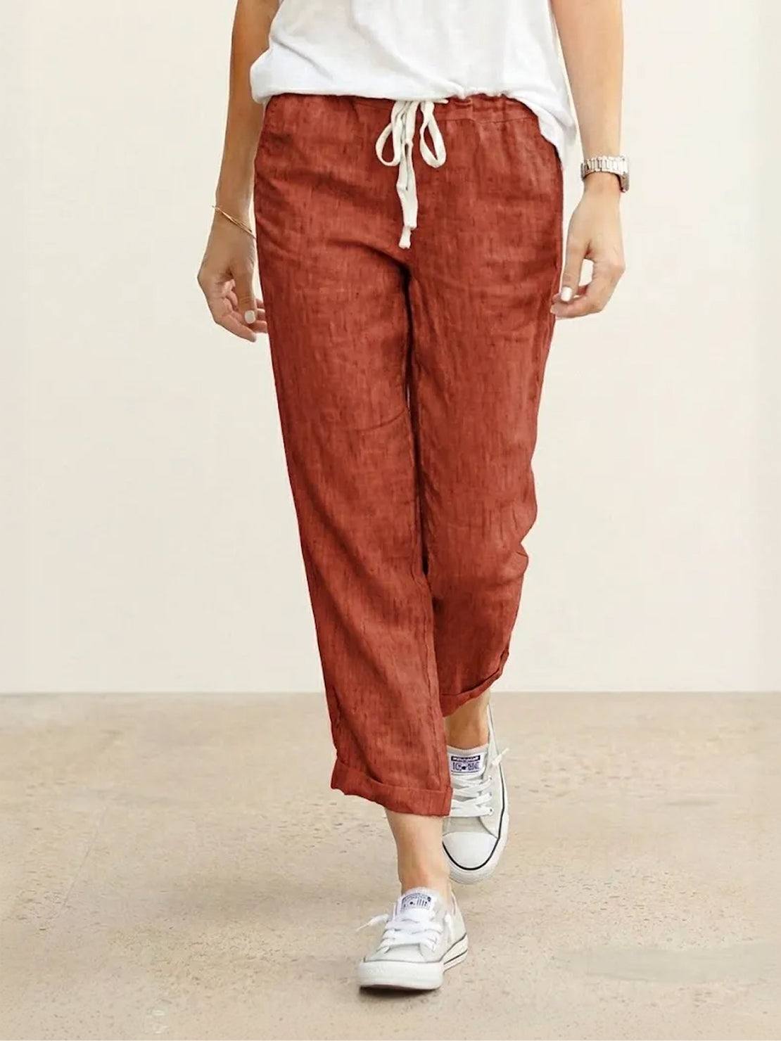 Alexa | Women's Drawstring Waist Casual Slim Fit Pants