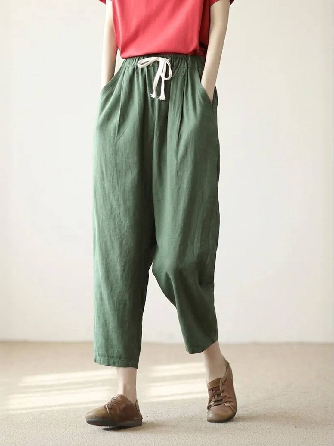 Alexa | Women's Drawstring Waist Casual Slim Fit Pants