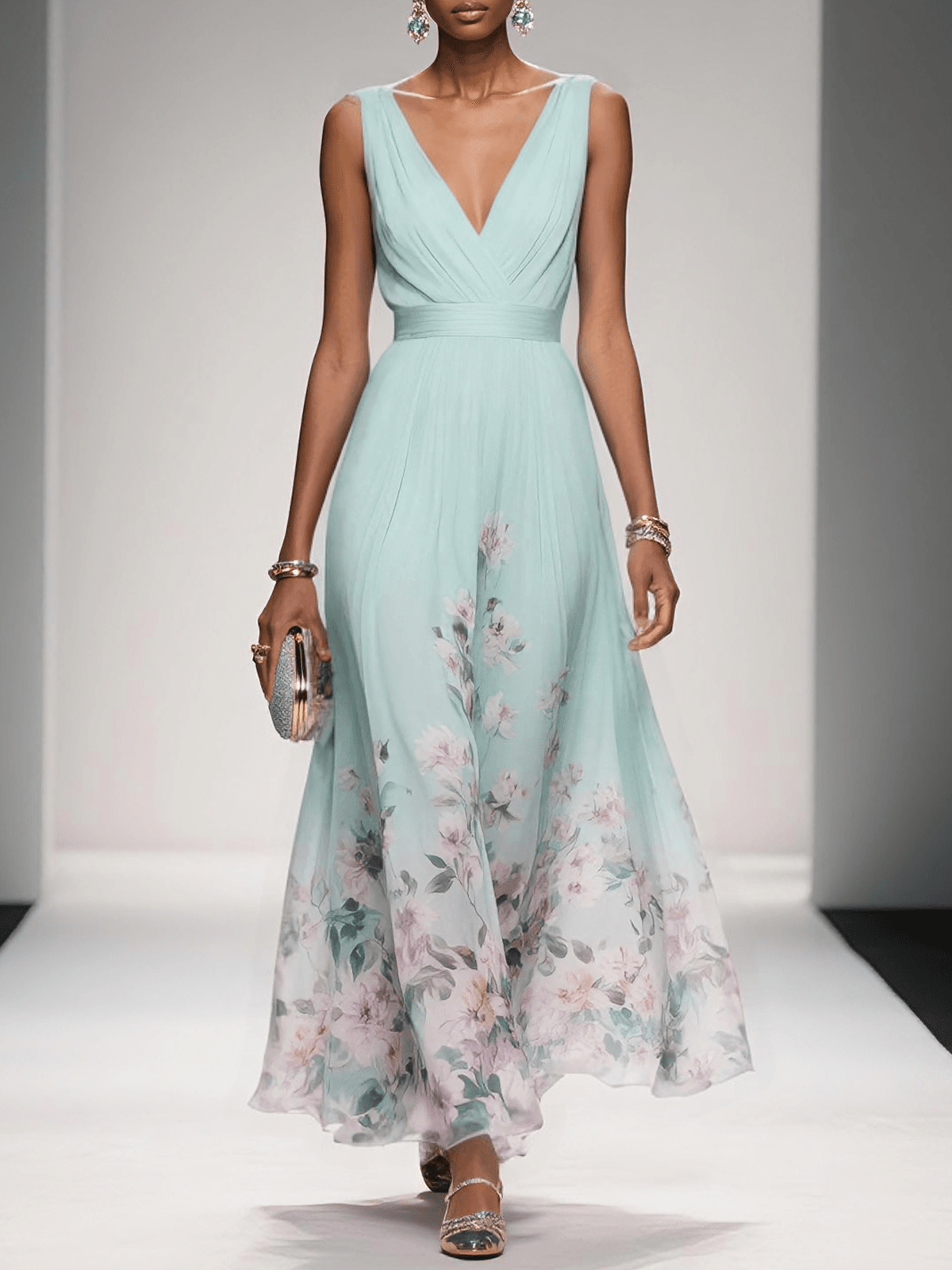 Isabella | Women's Floral Print Wedding Guest Dress