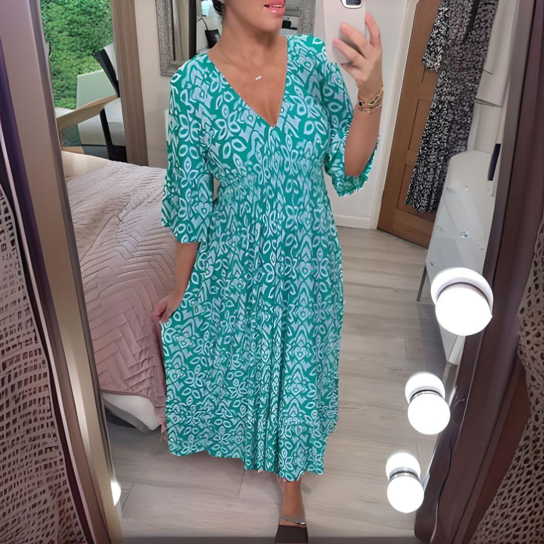 Dakota | Women's Boho Loose Fit Printed Casual Dress