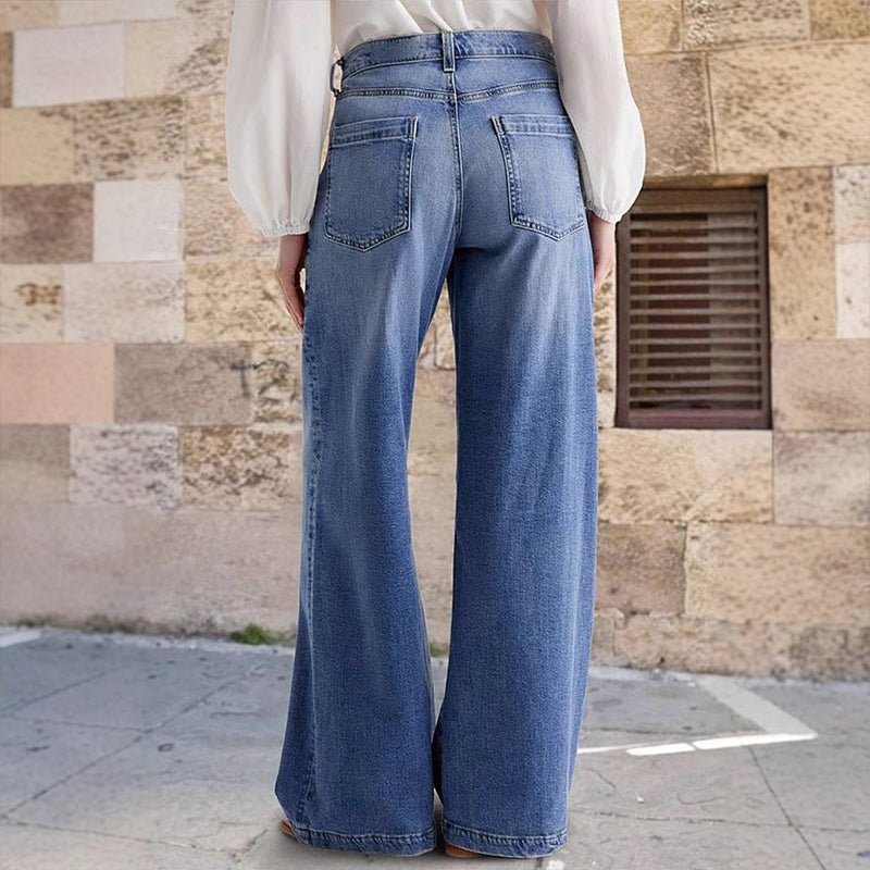 Grace | High Waisted Wide Leg Jeans Vintage Retro Fit