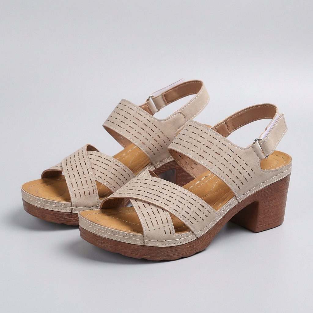 Victoria | Women’s Orthopedic Platform Heel Comfort Sandals