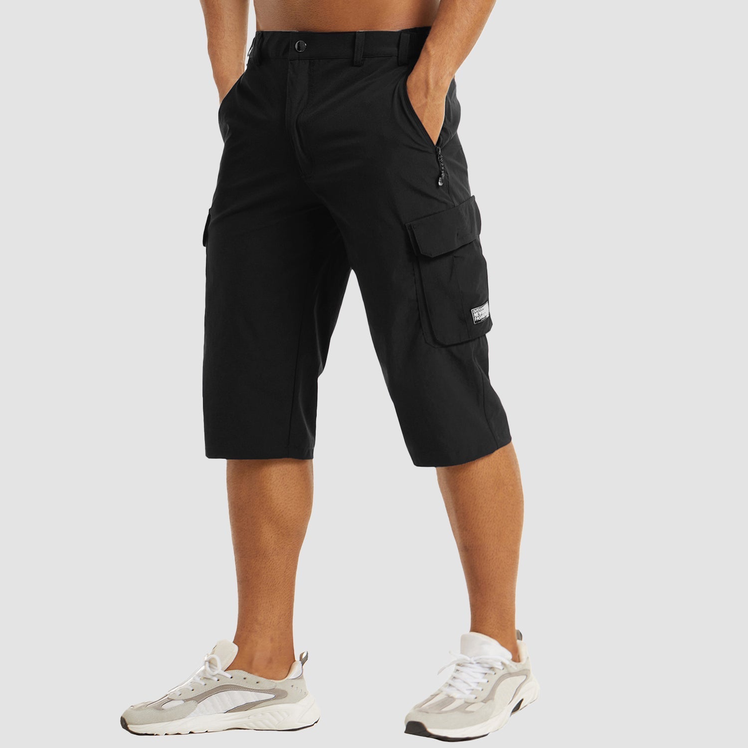 Brandon | Men's Cargo Pocket Casual Knee Length Shorts
