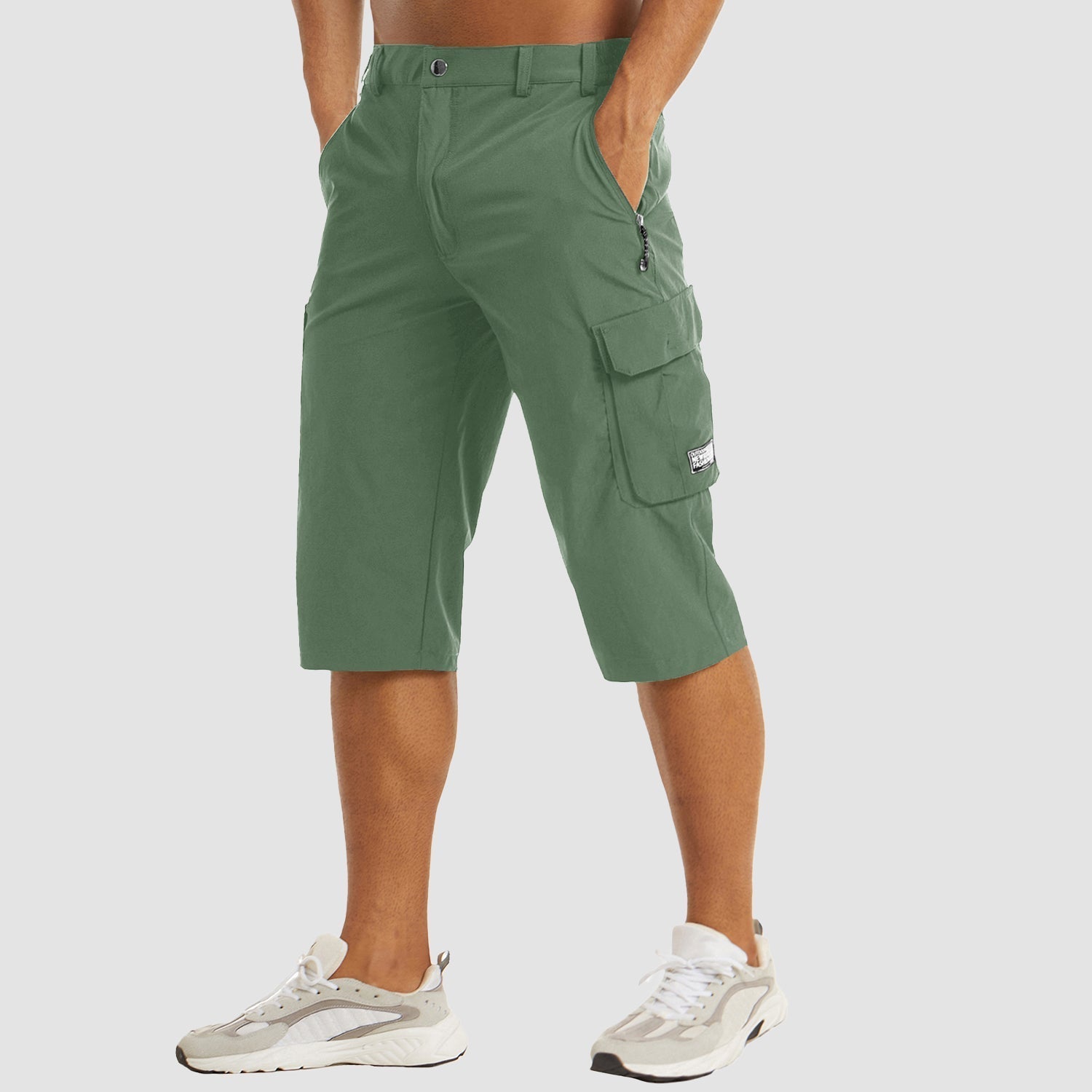 Brandon | Men's Cargo Pocket Casual Knee Length Shorts