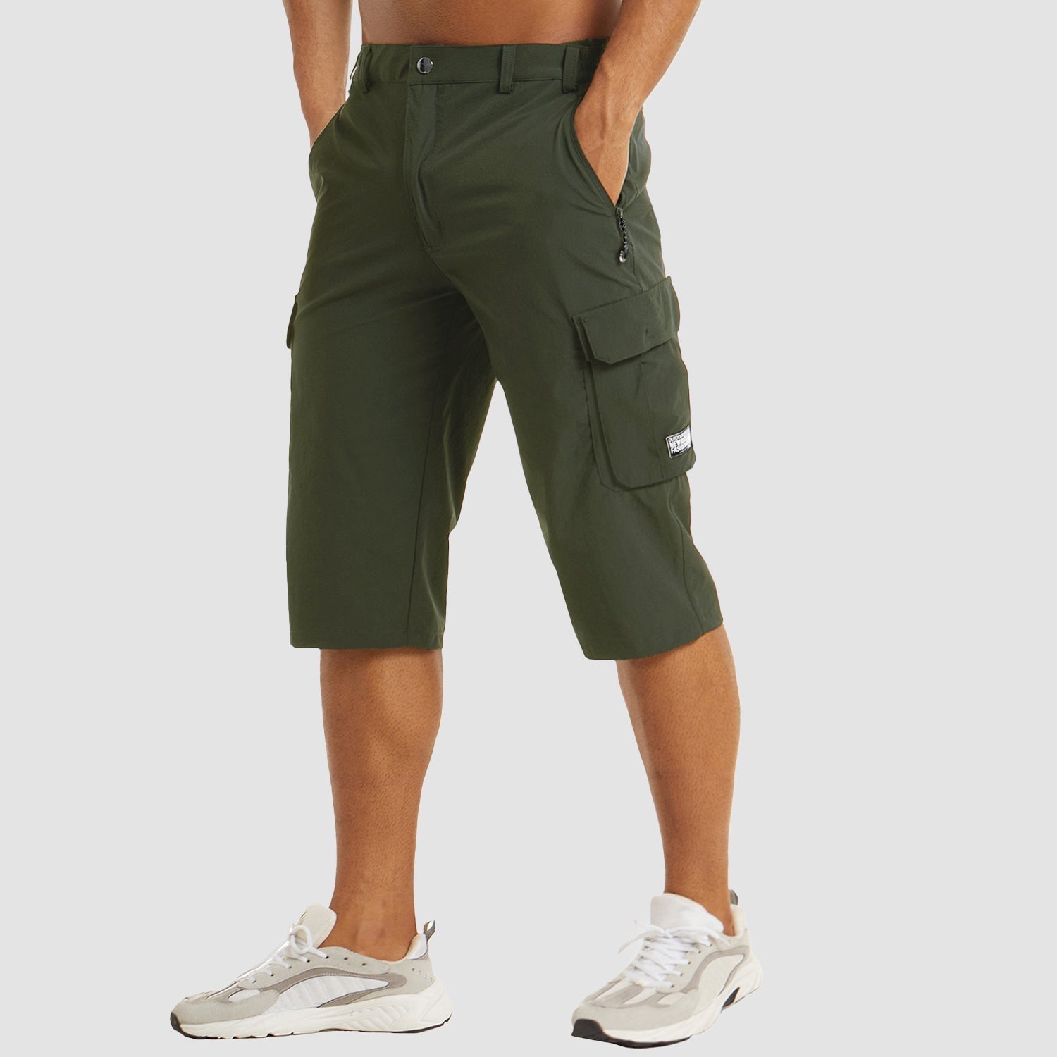 Brandon | Men's Cargo Pocket Casual Knee Length Shorts
