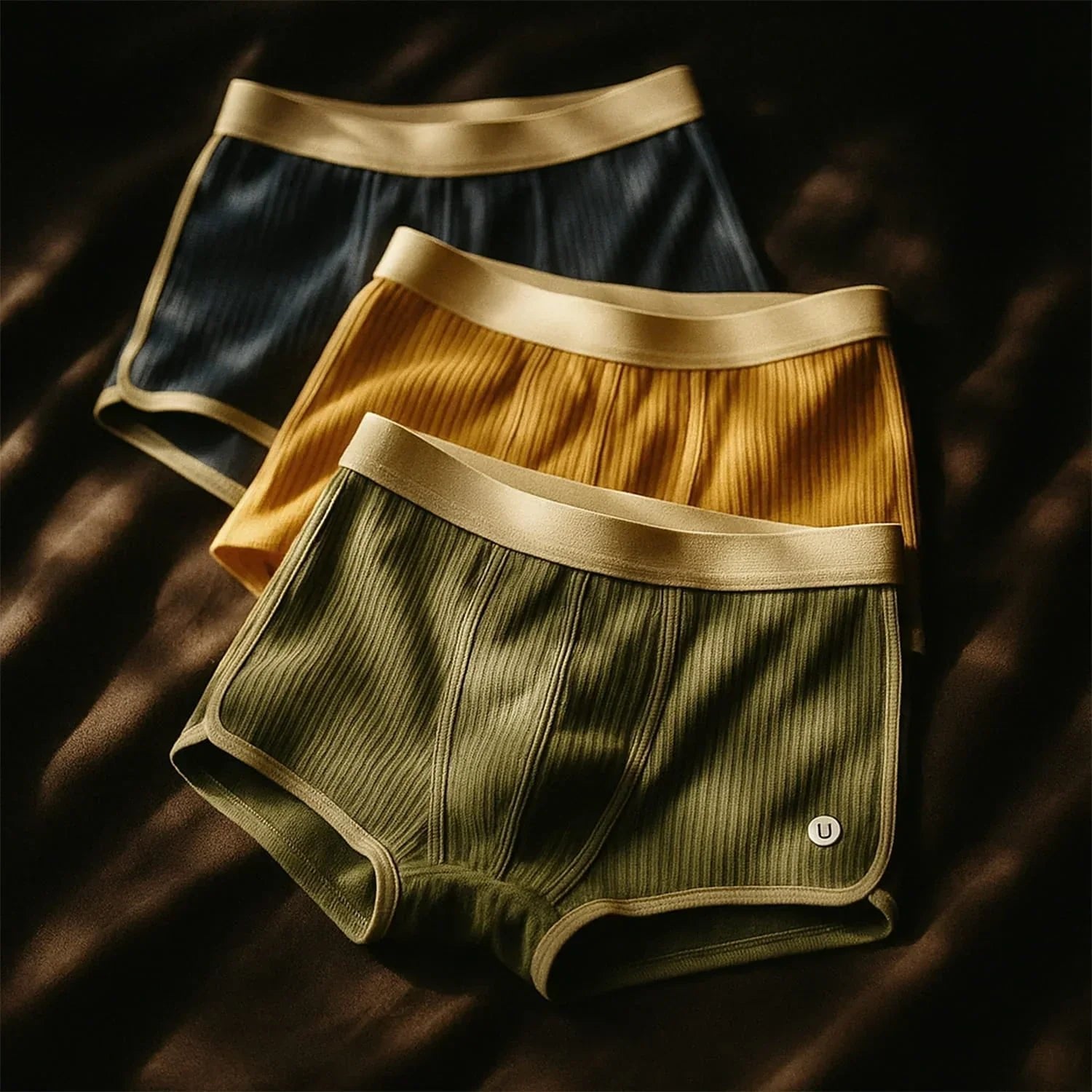 Alexander | Men's Boxer Briefs Cotton Ribbed Comfort Fit Breathable