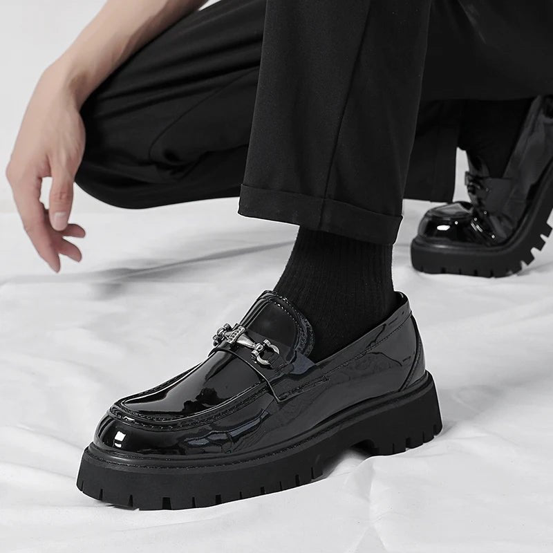 Mason | Men's Leather Loafers Business Dress Shoes Platform Sole
