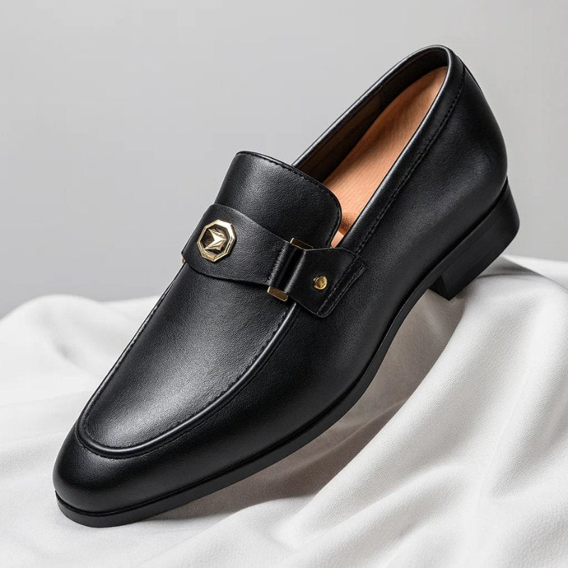 Nathan | Men's Leather Loafers Slip-On Italian Dress Shoes