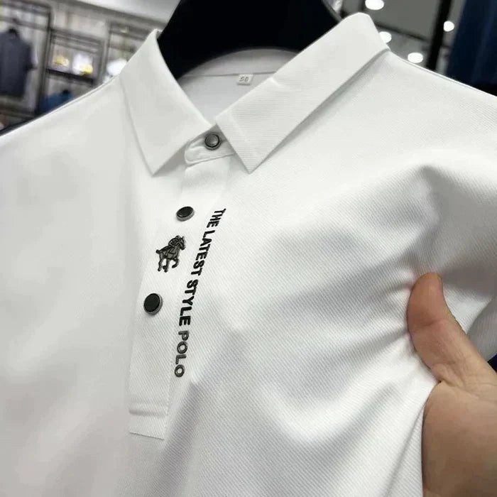 Owen | Men's Polo Shirt Wrinkle-Free Stretch Cotton Short Sleeve