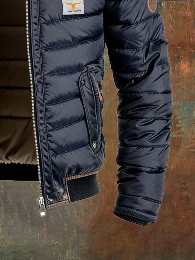 Lucas | Men's Quilted Puffer Jacket Wind Resistant Duck Down