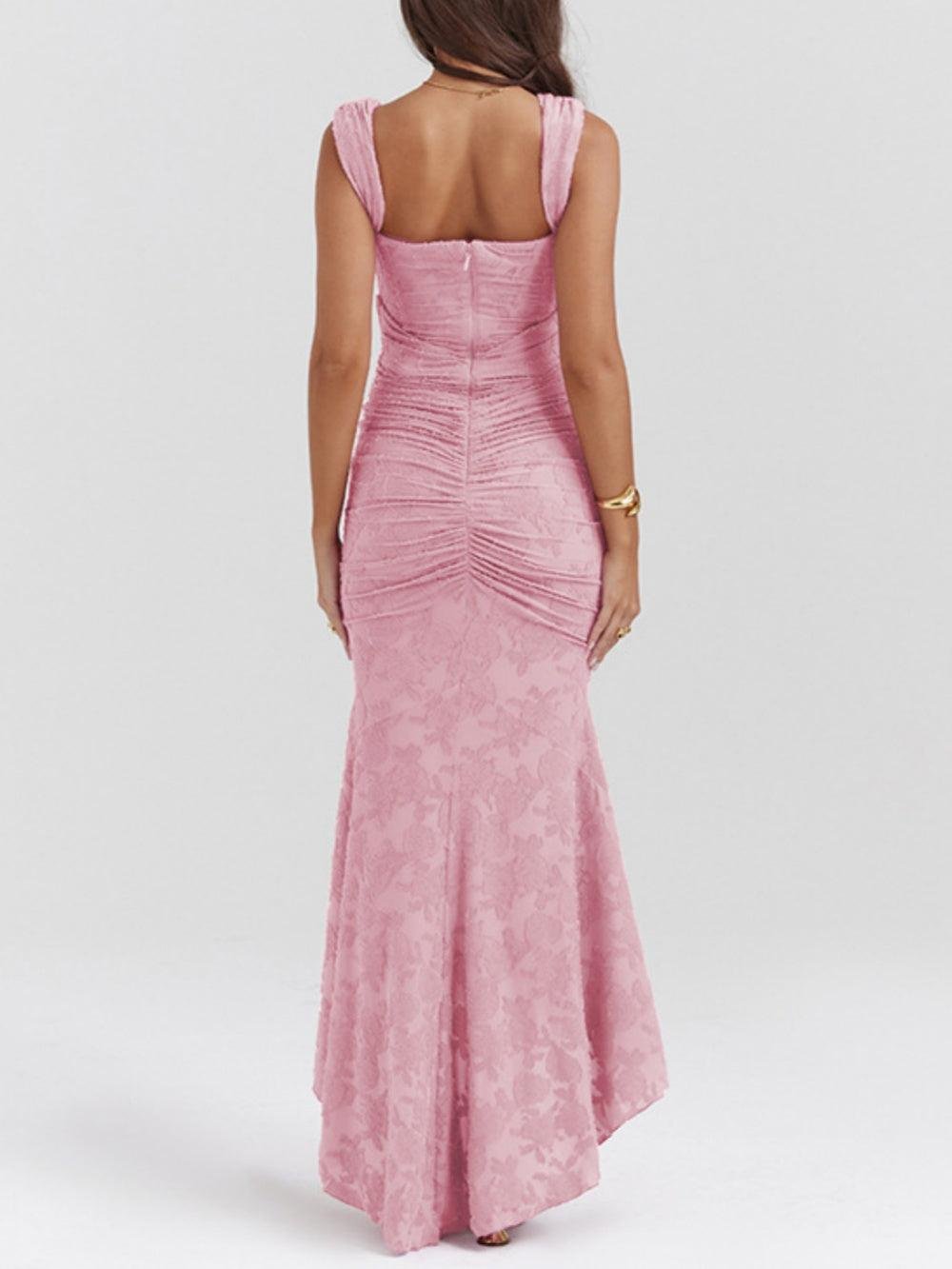 Isabella | Mother of the Bride Dress Corset Jacquard Lace Mermaid Midi