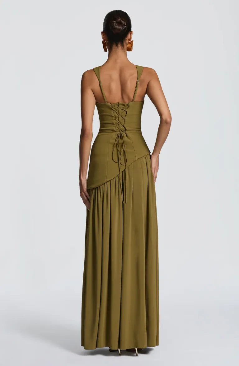 Luna | Mother of the Bride Dress Sleeveless Square Neck A-Line Maxi Gown
