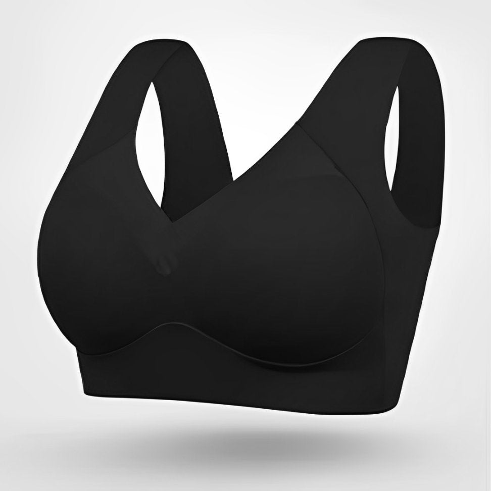 Sophia | Plus Size Wireless Bra V-Neck Molded Cup Pull-On Design