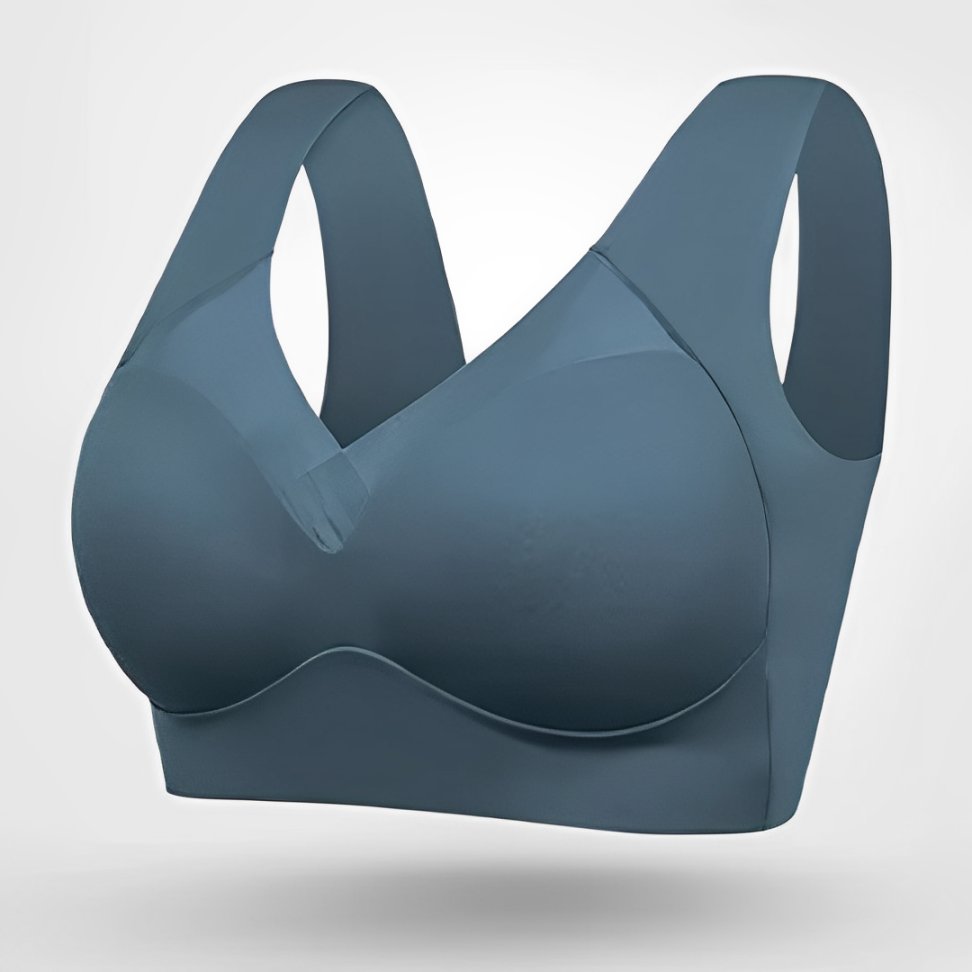 Sophia | Plus Size Wireless Bra V-Neck Molded Cup Pull-On Design