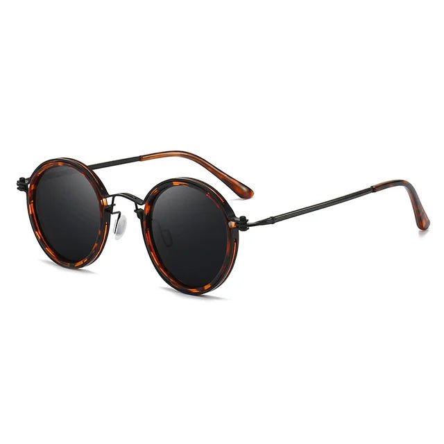 Grace | Sunglasses Polarized Round Frame Gold Metal Temples