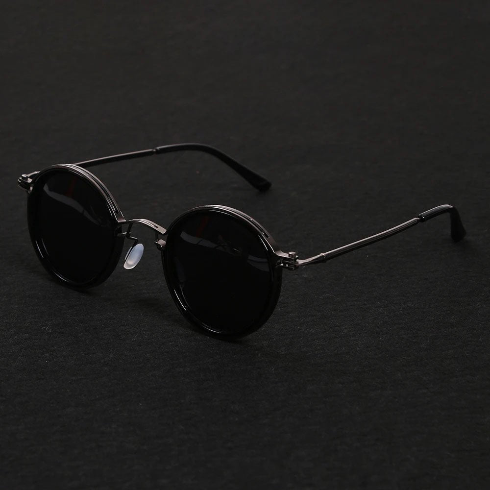 Grace | Sunglasses Polarized Round Frame Gold Metal Temples