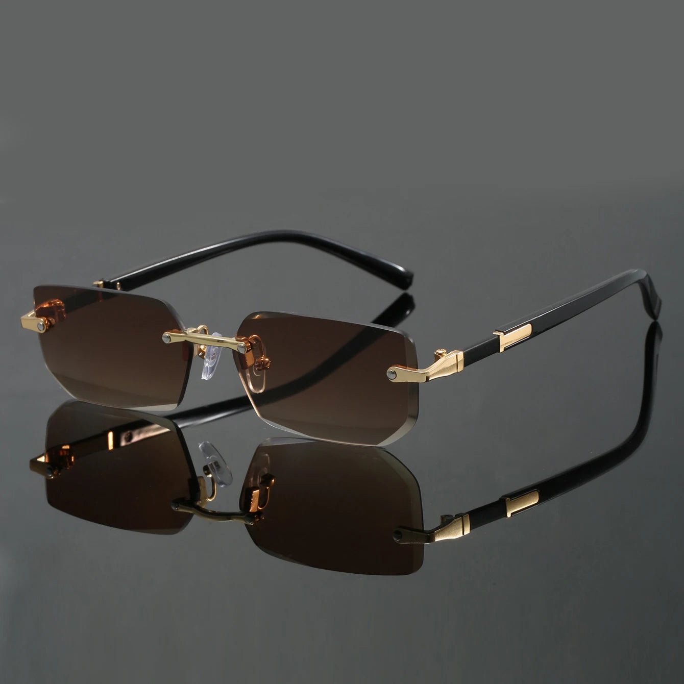 Alexander | Sunglasses Rimless Cut Edge UV400 Protection Lightweight