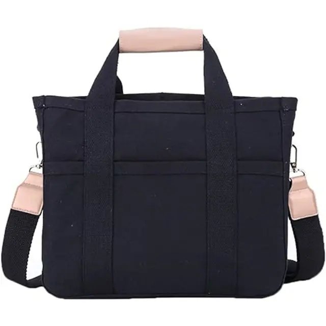 Olivia | Women's Large-Capacity Multi-Pocket Canvas Tote Bag Crossbody