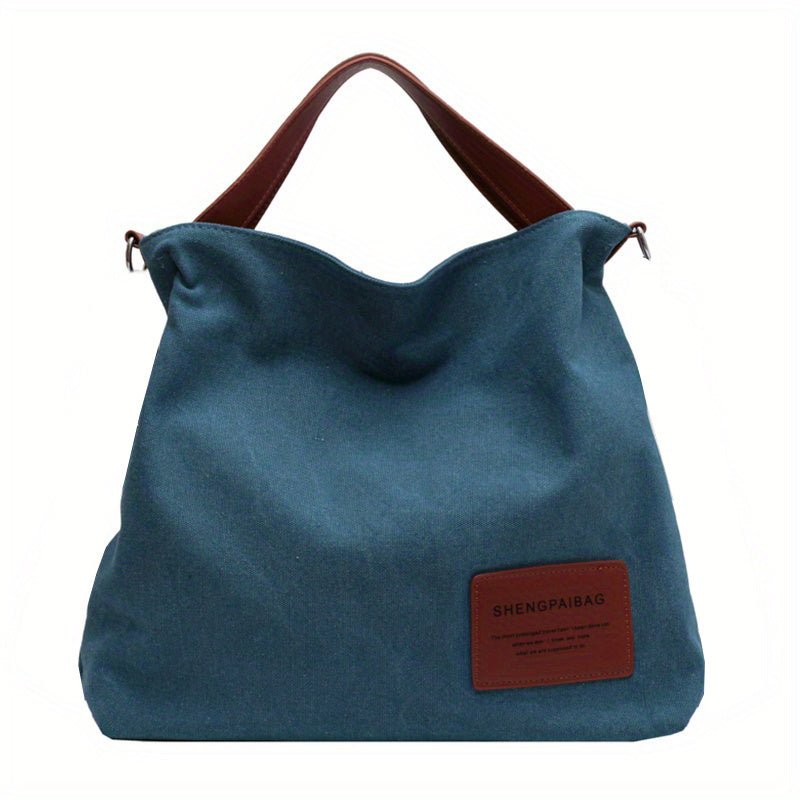 Layla | Women's Large Shoulder Canvas Tote Bag Adjustable Strap Hobo