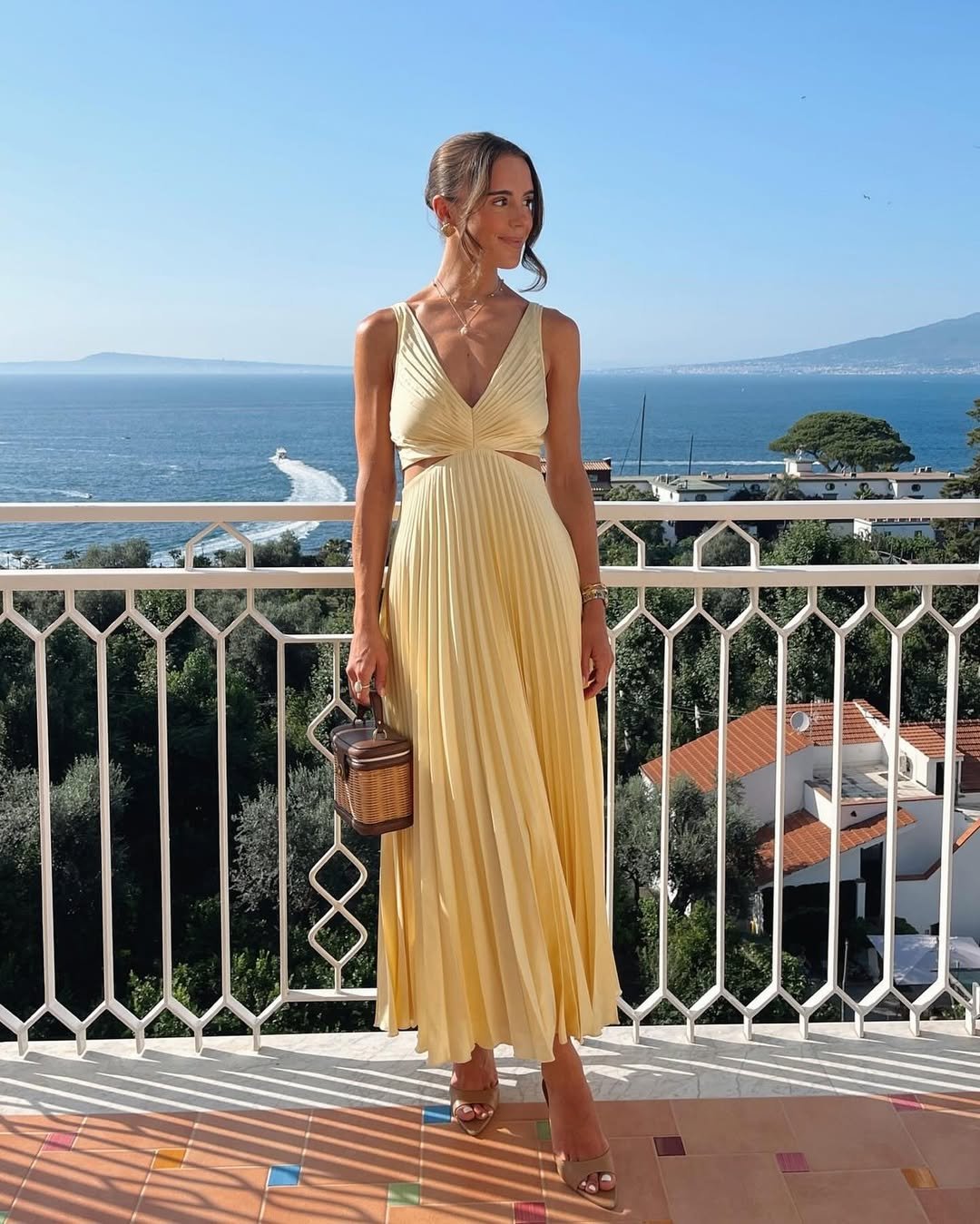 Scarlett | Women's Mother of the Bride Dress Pleated Cut-Out Maxi
