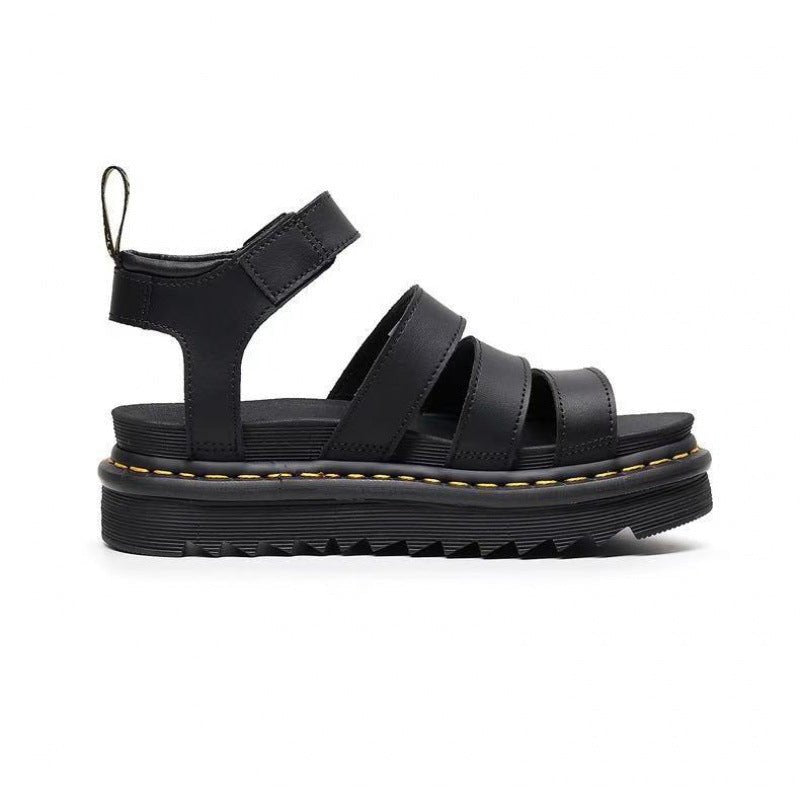 Eleanor | Women's Platform Strappy Comfortable Sandals Buckle Chunky Sole