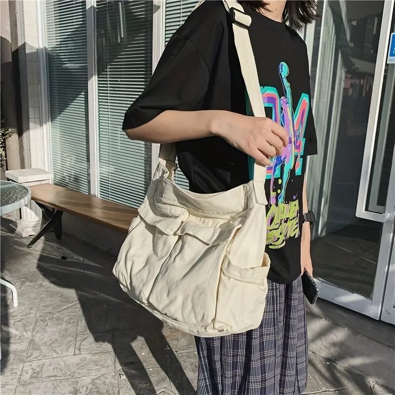 Scarlett | Women's Vintage Multi-Pocket Canvas Tote Bag Crossbody Shoulder Bag