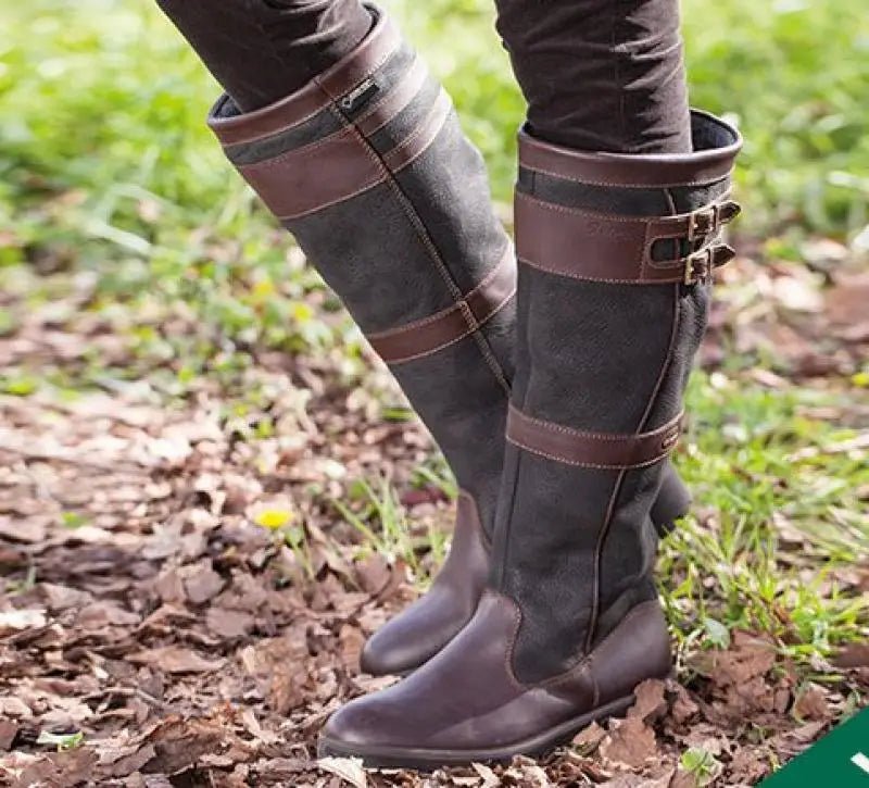 Penelope | Women's Waterproof Boots Knee High Pull-On Leather