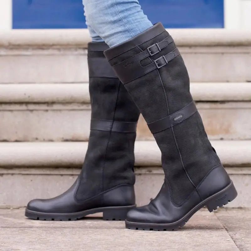 Penelope | Women's Waterproof Boots Knee High Pull-On Leather