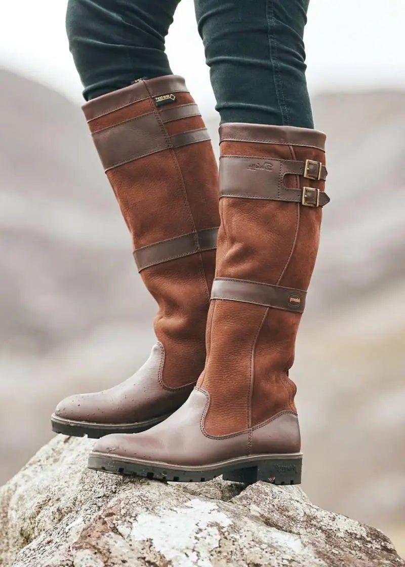 Penelope | Women's Waterproof Boots Knee High Pull-On Leather