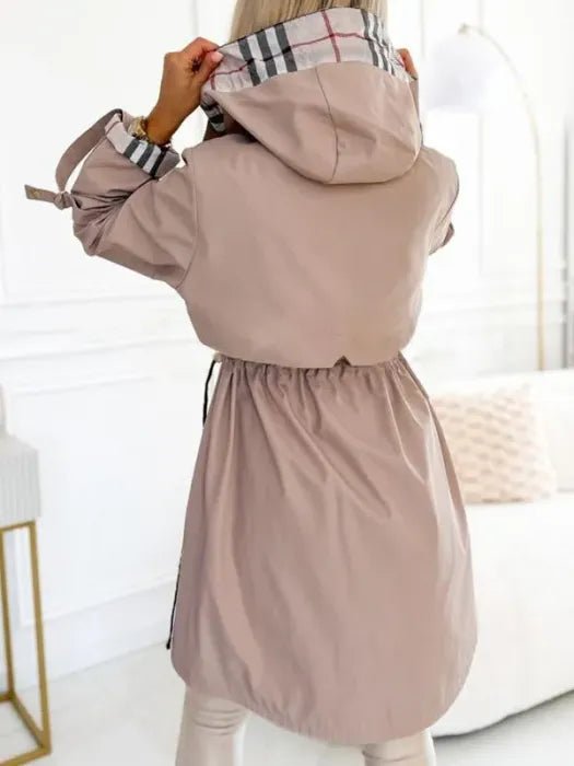 Penelope | Women's Waterproof Windproof Hooded Trench Coat