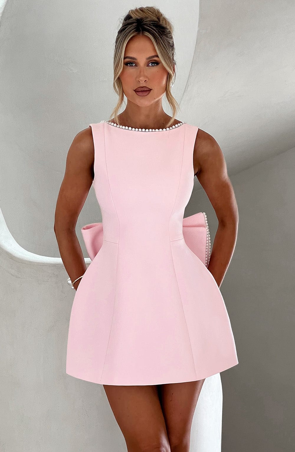 Kylie | Women's Wedding Guest Structured Mini Dress