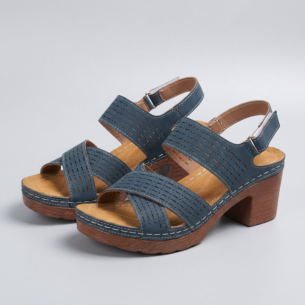 Victoria | Women’s Orthopedic Platform Heel Comfort Sandals