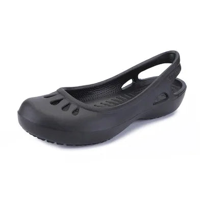 Penelope | Women's Comfortable Sandals Lightweight Waterproof Jelly Flat Cut-Out Slides