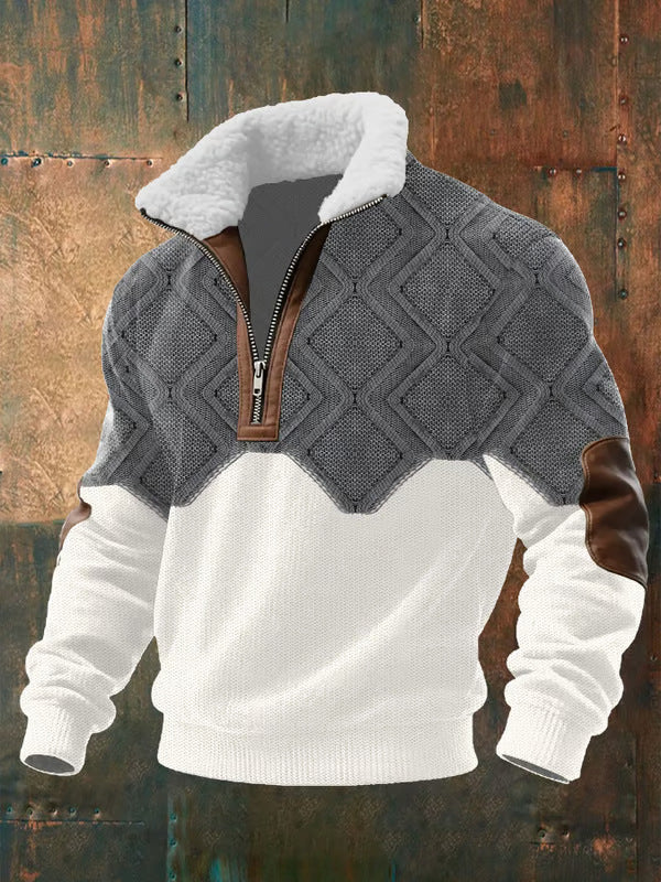 Shirt With Raised Collar And Lining