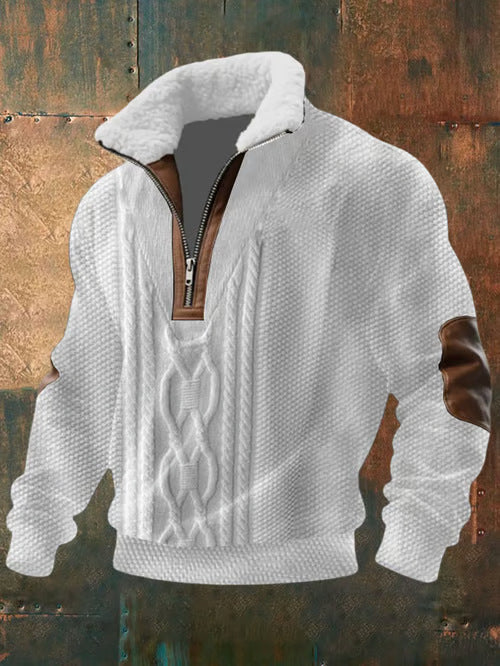 Shirt With High Collar And Lining