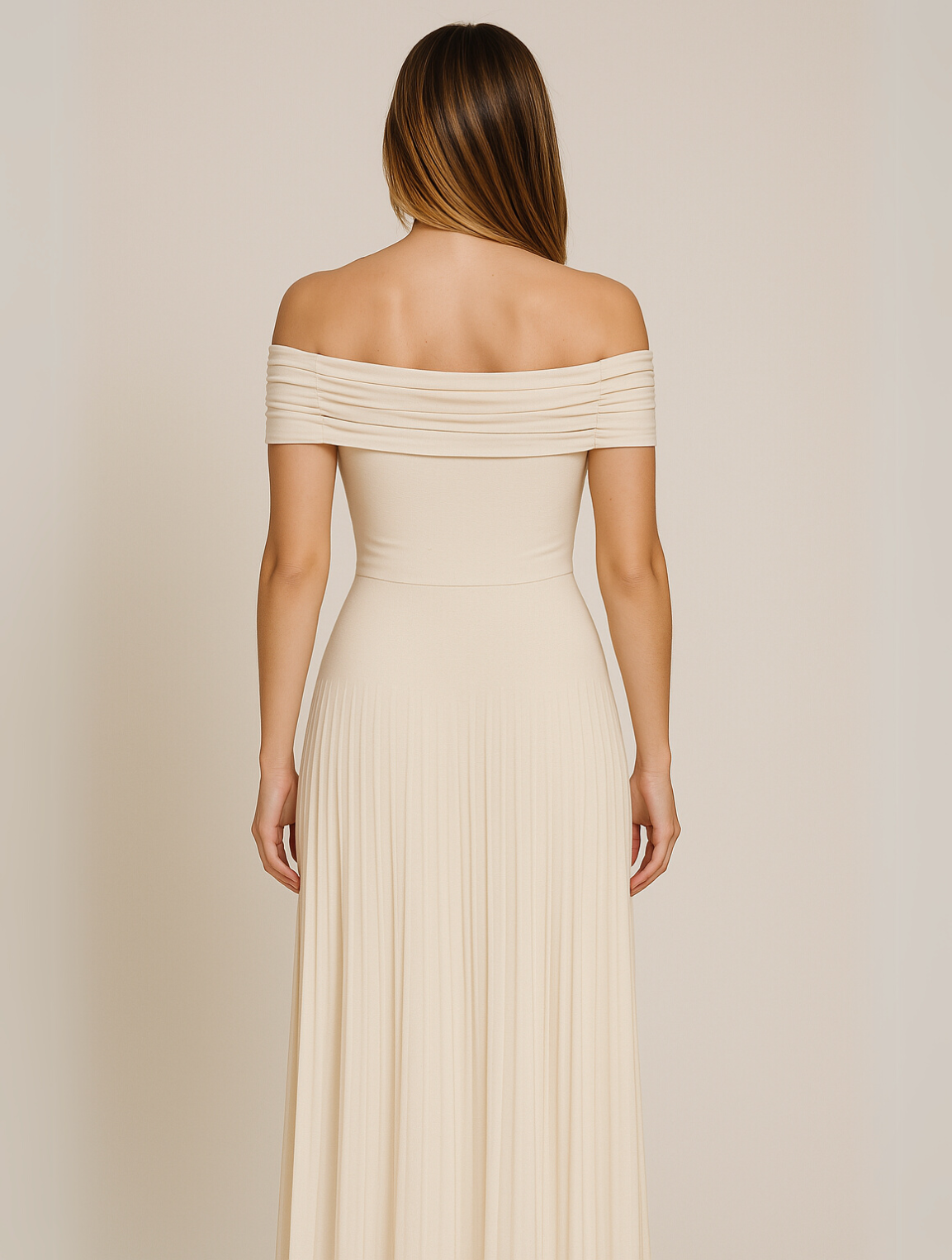 Bella | Women's Wedding Guest Pleated Maxi Dress