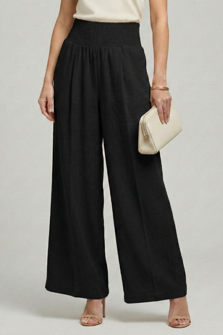 Charlotte | Women’s Palazzo Trousers with High Waist and Pleats