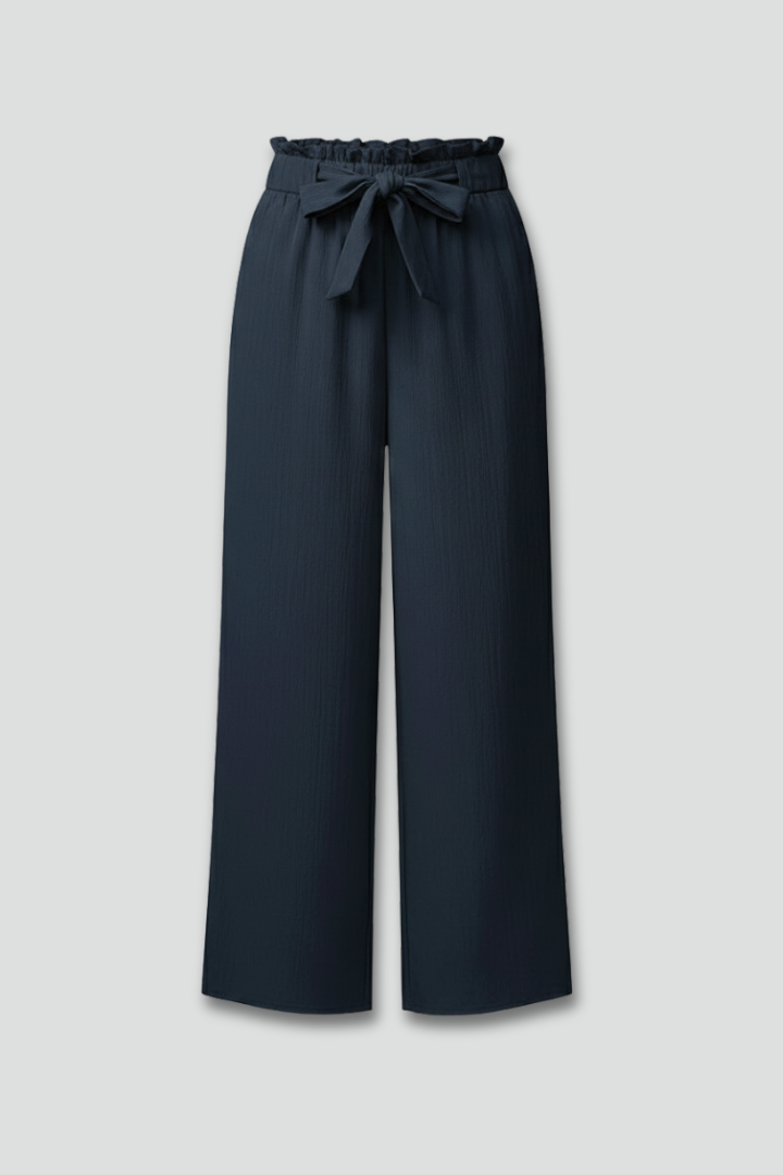 Daisy | Women’s Palazzo Trousers with Tie Belt and Wide Legs