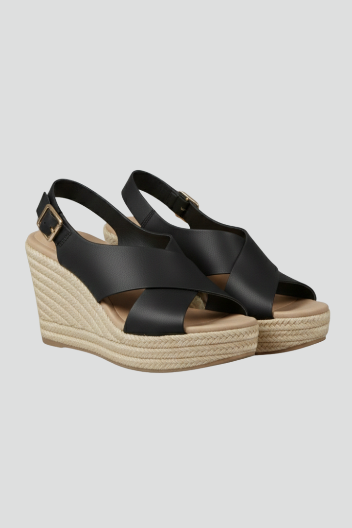Michelle | Women’s Wedge Crossover Slingback Sandals