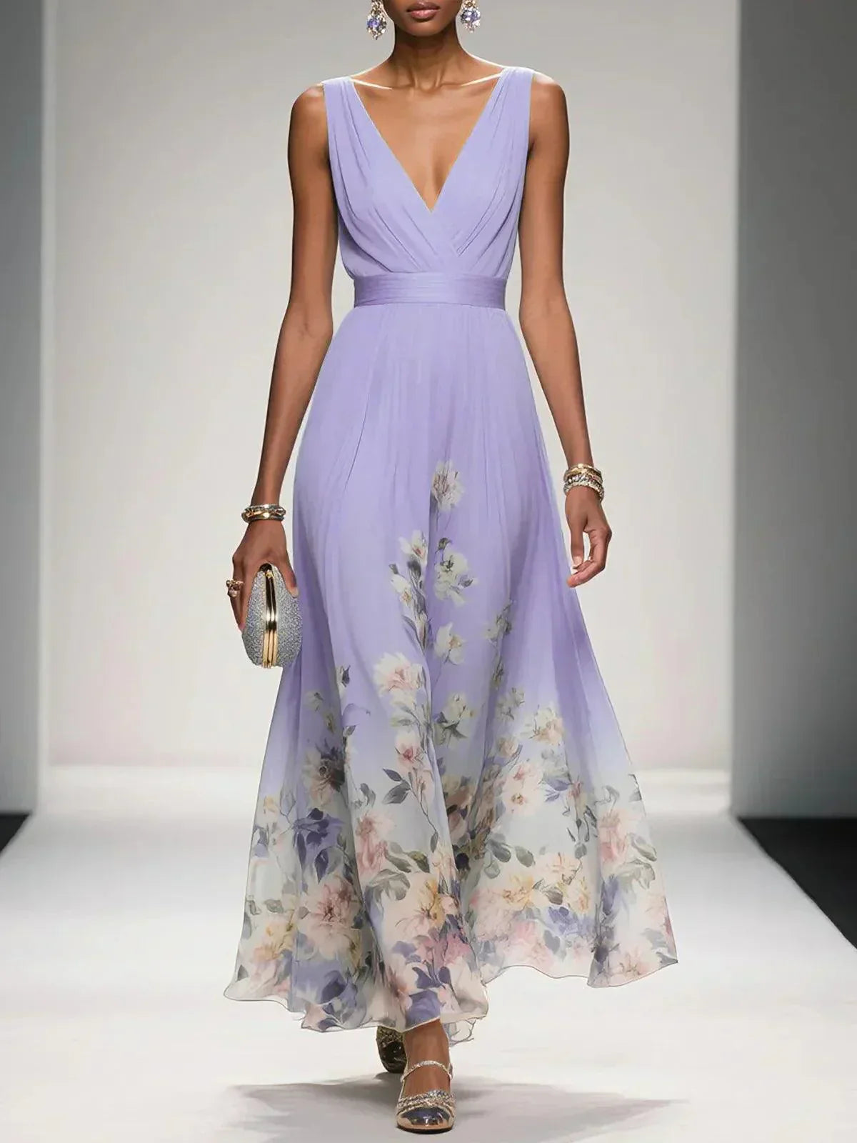 Isabella | Women's Floral Print Wedding Guest Dress