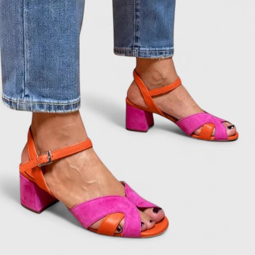 Aria | Block Heel Sandals Ankle Strap Orthopedic Comfort