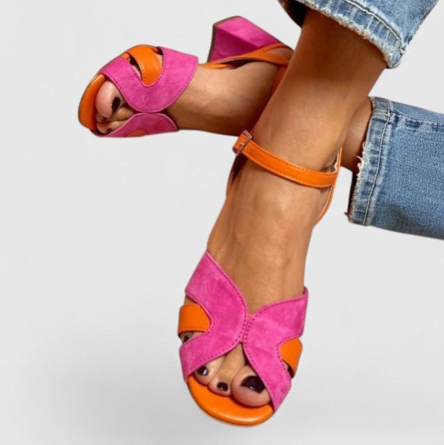 Aria | Block Heel Sandals Ankle Strap Orthopedic Comfort