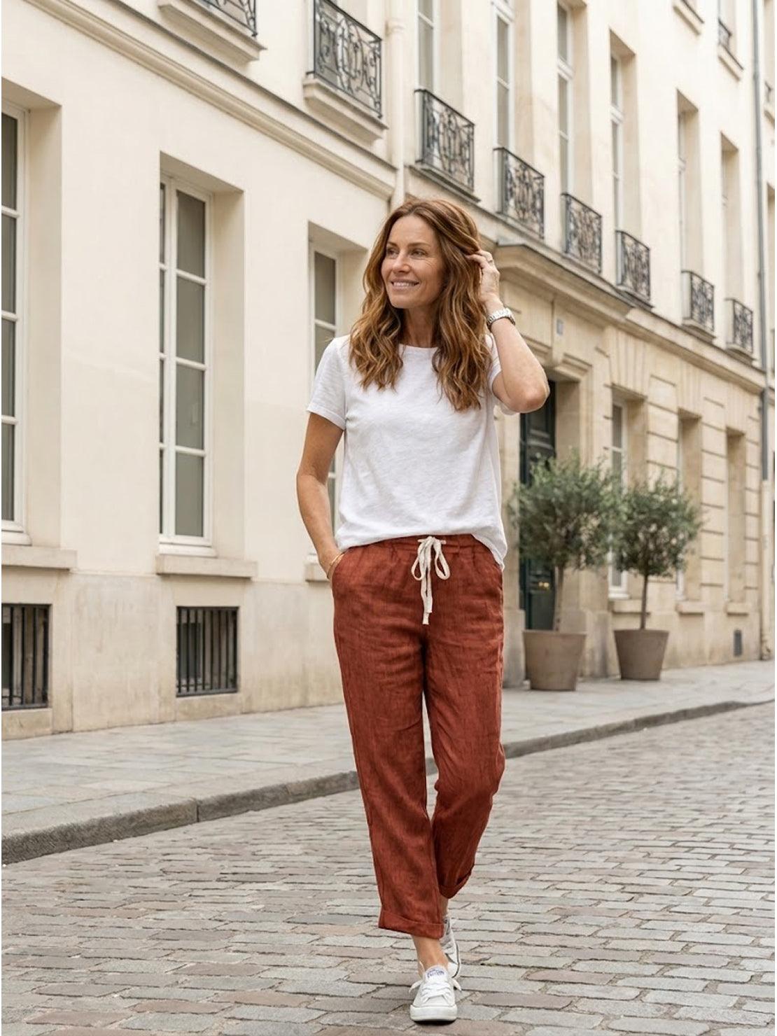 Alexa | Women's Drawstring Waist Casual Slim Fit Pants