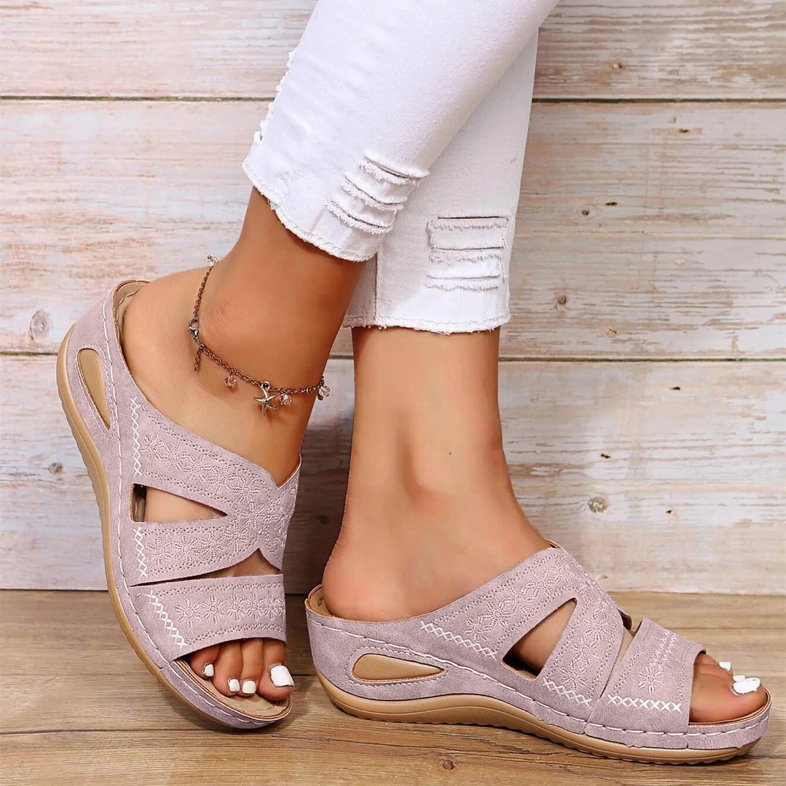 Olivia | Cross-Strap Sandals Orthopedic Adjustable Comfort