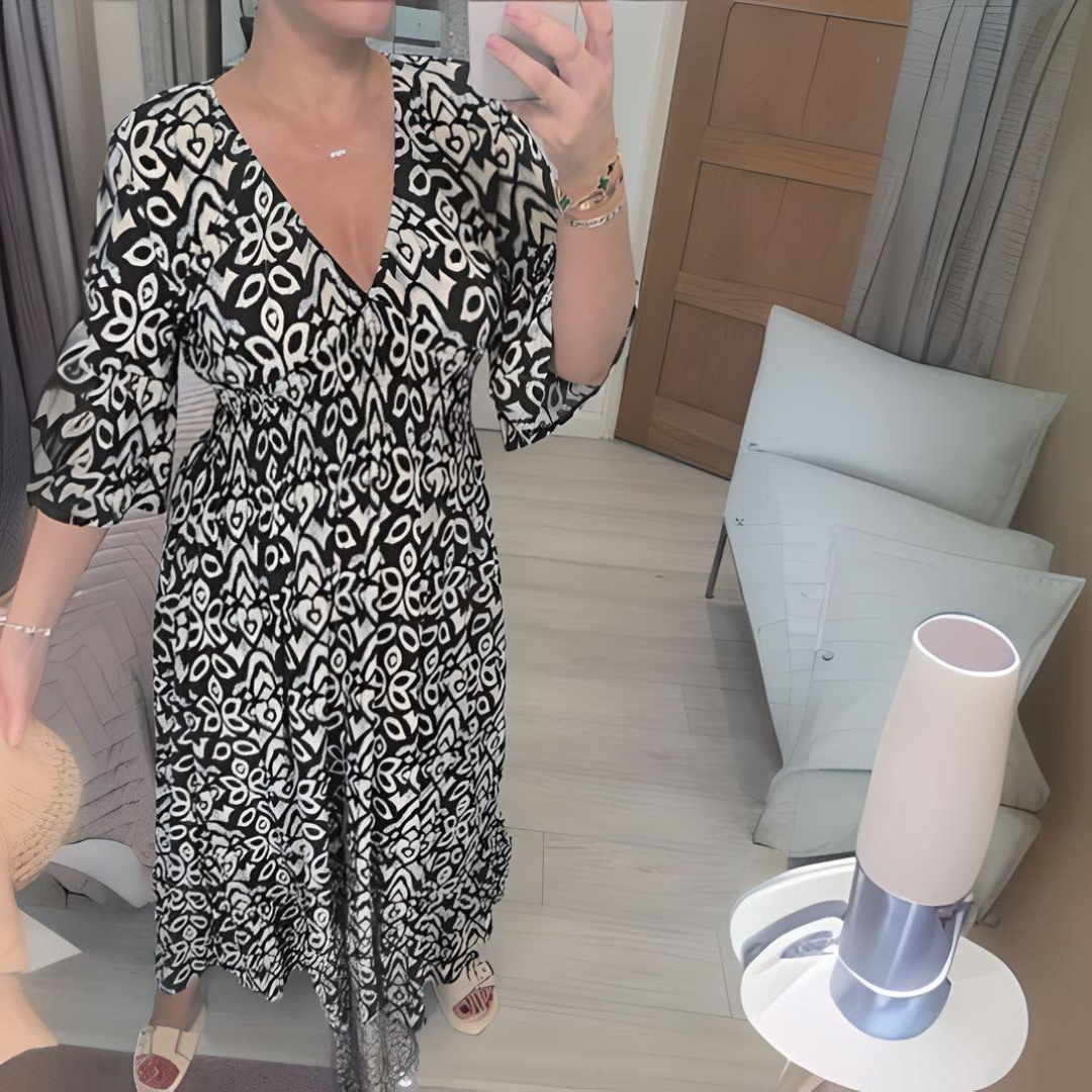 Dakota | Women's Boho Loose Fit Printed Casual Dress