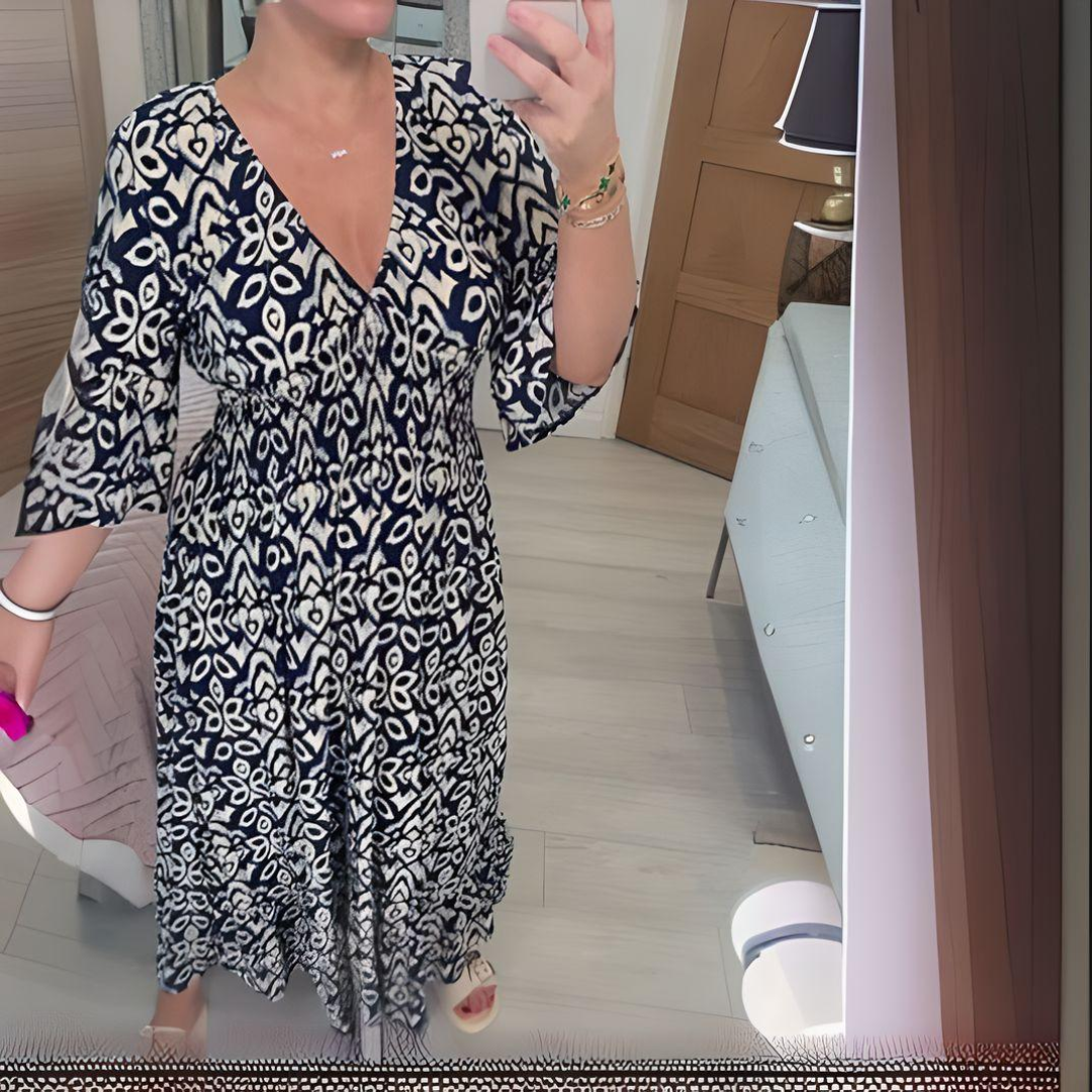 Dakota | Women's Boho Loose Fit Printed Casual Dress