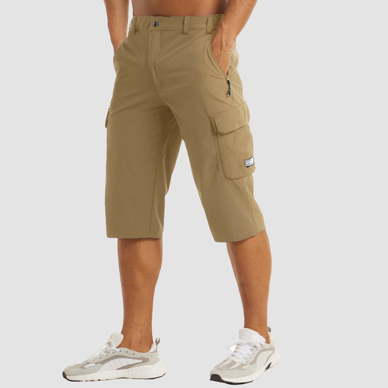 Brandon | Men's Cargo Pocket Casual Knee Length Shorts