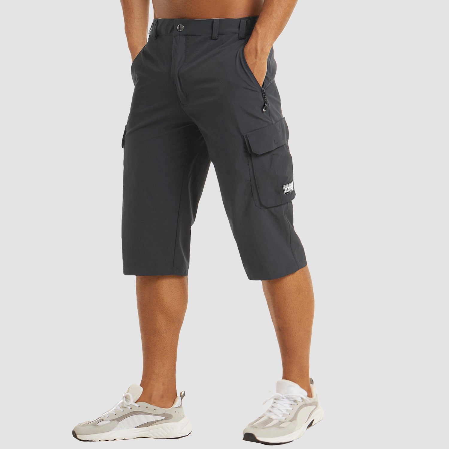 Brandon | Men's Cargo Pocket Casual Knee Length Shorts